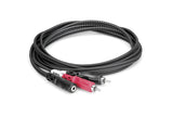 Hosa Technology Stereo Mini (3.5mm) Female to 2 RCA Male Y-Cable - 10'
