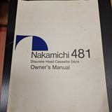 Nakamichi 481 Discrete Head Cassette Deck