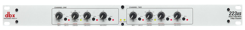DBX 223xs Stereo 2-Way/Mono 3-Way Crossover with XLR Connectors