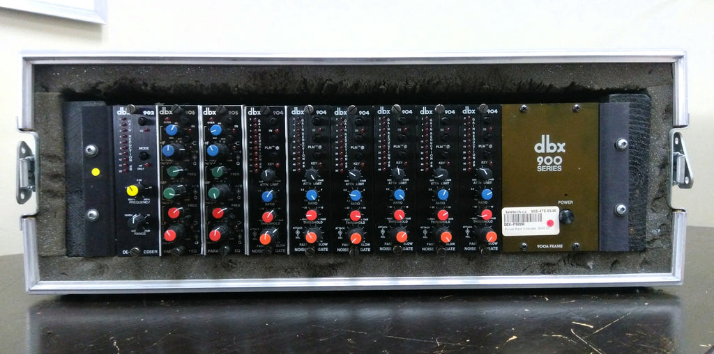 DBX 900 - 9 Slot Modular Signal Processing System with added modules