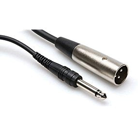 Hosa PXM105 1/4 inch TS Male to XLR Male Adaptor Cable