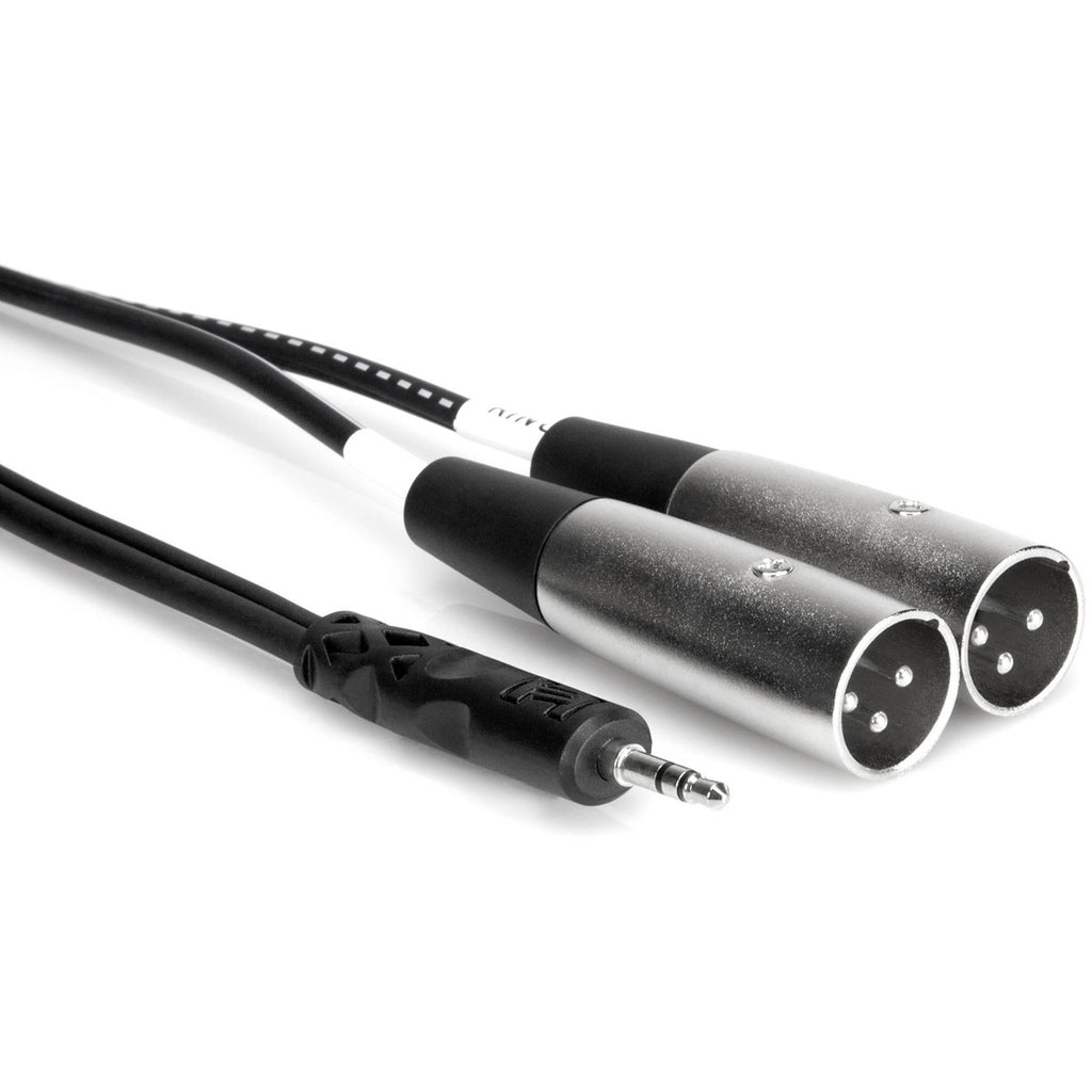 Hosa CYX-402M 3.5 mm TRS to Dual XLR3M Stereo Breakout Cable 2m