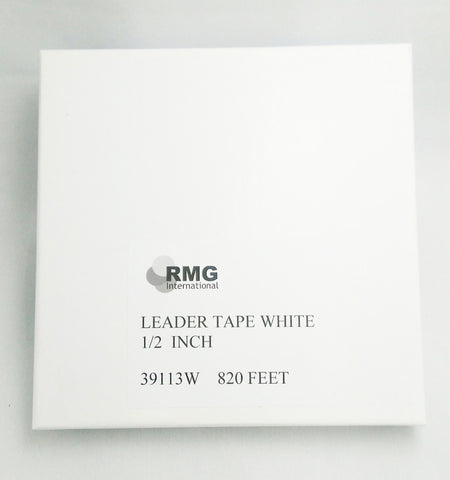 RMG Leader Tape White 1/2" x 820 ft