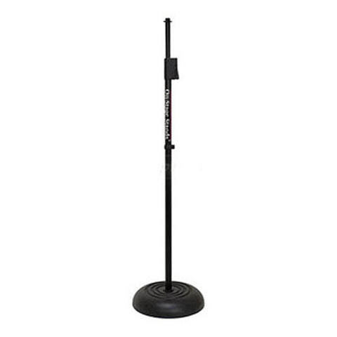 On-Stage MS7201QRB Round Base Mic Stand -Black with Quik Release Base