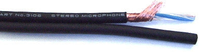 Mogami W3106 2ch. 24awg Bal Line Stereo Mic - Black