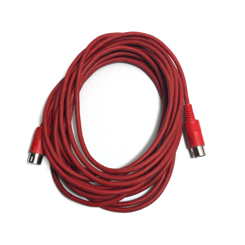 5 pin midi cable Red - 20FT