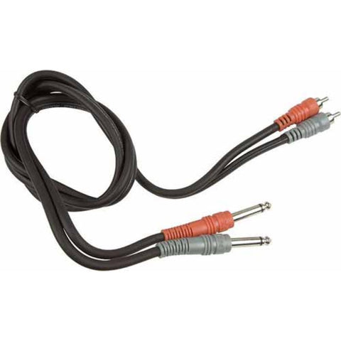 Hosa CPR-206 Stereo Interconnect Cable - Dual 1/4" TS to Dual RCA, 6m