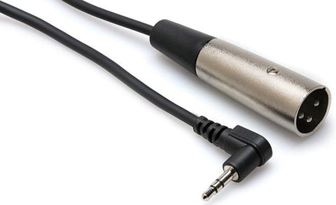 Hosa XVM-105M Right-Angle 3.5 mm TRS to XLR3M Microphone Cable, 5 ft